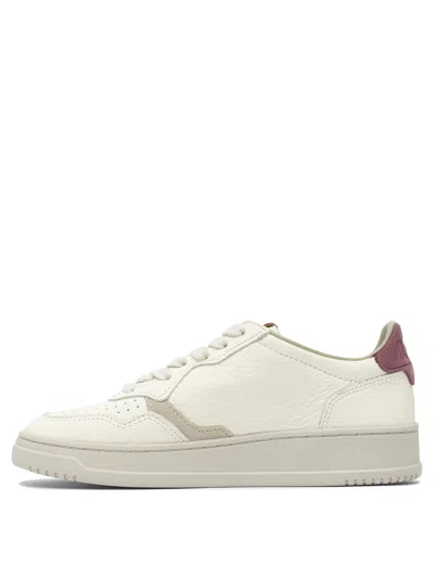 Autry Leather Synthetic Sole Sneakers In White