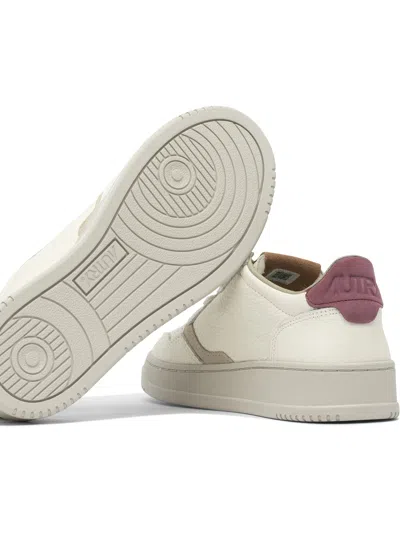 Autry Leather Synthetic Sole Sneakers In White
