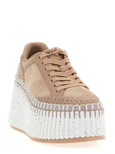 Chloé Platform Sneakers Elevated Round Toe