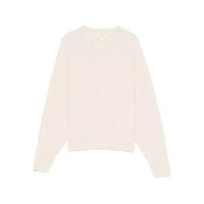 Antonelli Sequin-embellished Crew-neck Sweater In Neutral