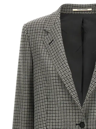 Tagliatore Oversize Blazer Jacket Blazers Gray In Multi