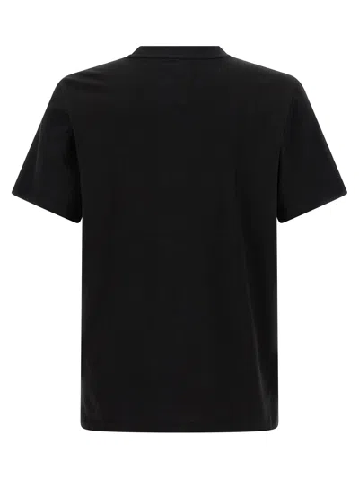 Mcm Laurel Logo Print T-shirt In Organic Cotton In Black