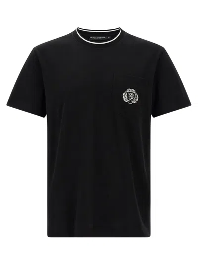 Dolce & Gabbana Pocket T-shirt In Black