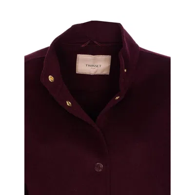 Twinset Snap-button Crew-neck Jacket