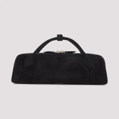 Alaïa Womens Le Teckel Small Leather Shoulder Bag Noir
