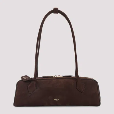 Alaïa Alaia Women Teckel Medium Suede Shoulder Bag