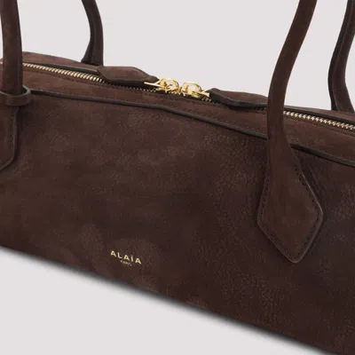 Alaïa Alaia Women Teckel Medium Suede Shoulder Bag