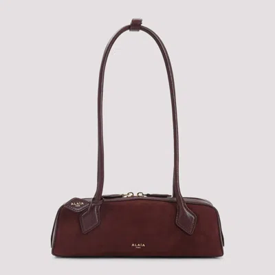 Alaïa Alaia Women Teckel Small Suede Shoulder Bag