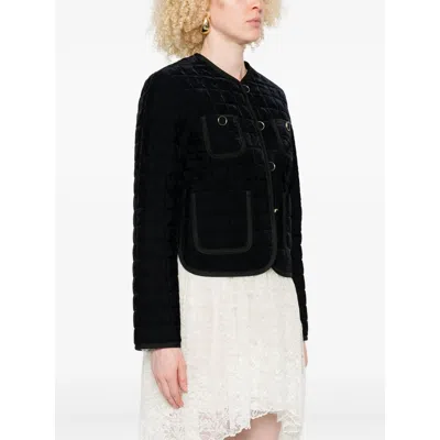 Forte Forte Quilted Patch-pockets Jacket In Black