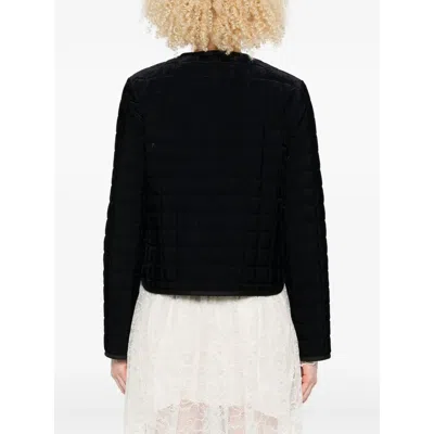 Forte Forte Quilted Patch-pockets Jacket In Black