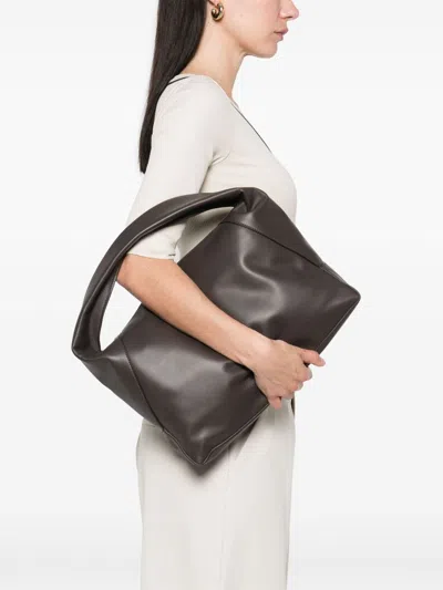 Brunello Cucinelli Hobo Dc Duo Shoulder Bag In Brown