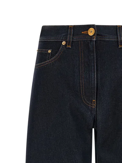 Versace Soft Wash Jeans In Blue