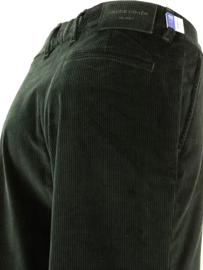 Jacob Cohen Taylor Corduroy Trousers In Green