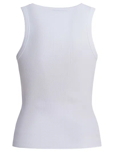 Givenchy Slim Tank Top With Logo Print In White