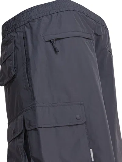 Daiwa Pier39 Elasticated-waist Cargo Shorts In Gray