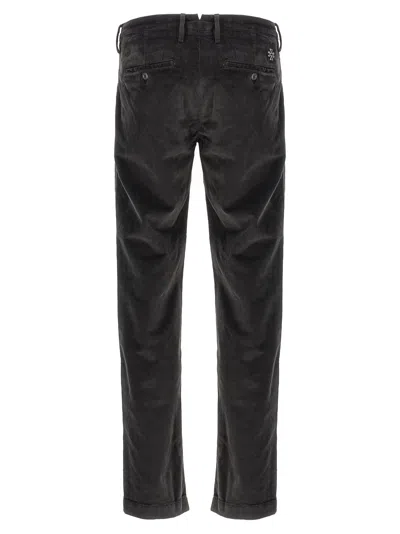 Jacob Cohen Corduroy Trousers With Front And Back Pockets In Brown
