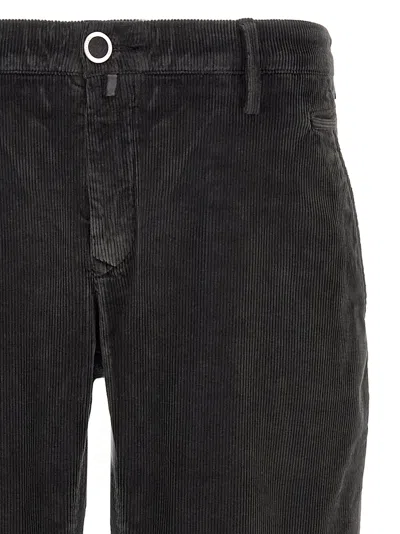 Jacob Cohen Corduroy Trousers With Front And Back Pockets In Brown