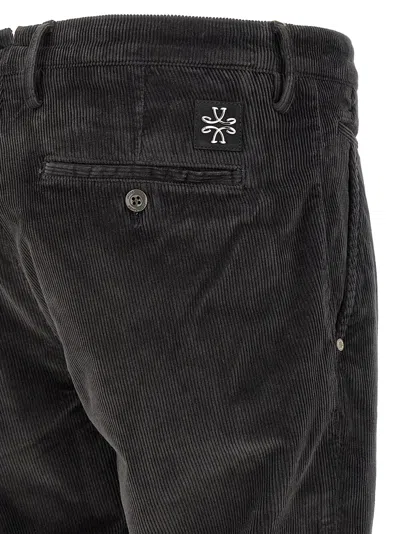 Jacob Cohen Corduroy Trousers With Front And Back Pockets In Brown