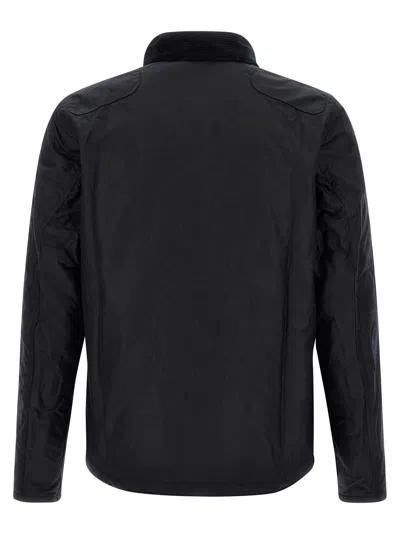 Barbour Reelin Wax Jacket Aw25 Wax Cot Outw In Black