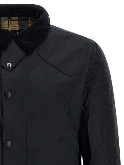 Barbour Reelin Wax Jacket Aw25 Wax Cot Outw In Black