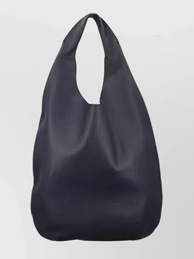 Apc Soft Grained Leather Slouchy Shoulder Bag In Black