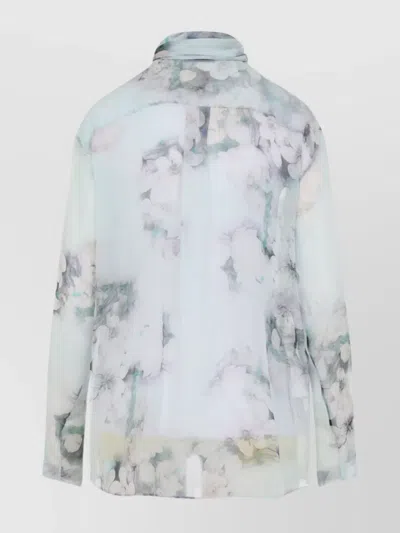Alberta Ferretti Alberta Ferreti Chiffon Shirt In Multi