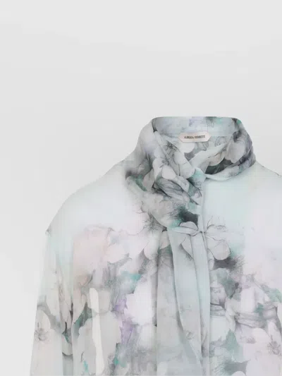 Alberta Ferretti Alberta Ferreti Chiffon Shirt In Multi