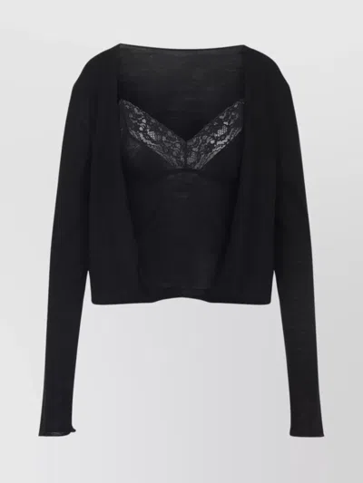 Alberta Ferretti Alberta Ferreti Virgin Wool Sweater In Black