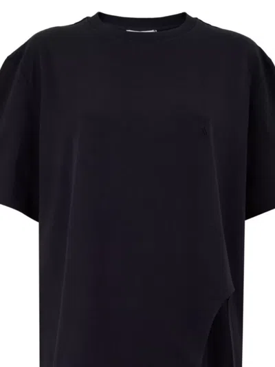 Attico Oversized T Shirt In Black