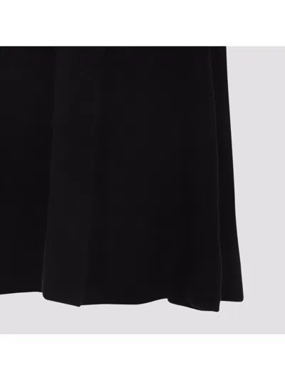 Fabiana Filippi Flared High-waisted Wool Silk Cashmere Skirt In Black