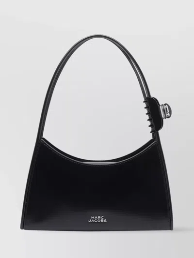 Marc Jacobs Glam Claw Clip Leather Crossbody Bag In Black
