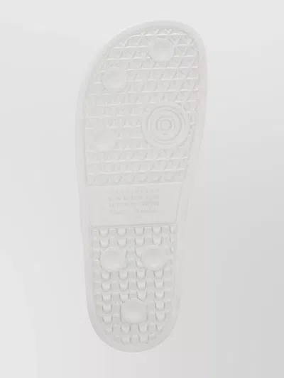 Maison Margiela Lace-up Flat Sole Sandals With Open Toe In White