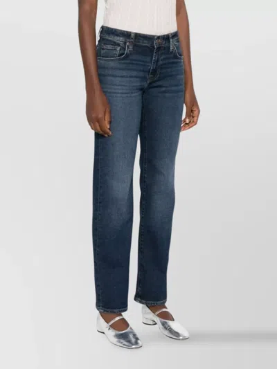 7 For All Mankind Straight Leg Calie Jeans In Blue