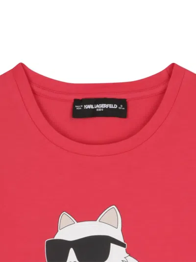 Karl Lagerfeld T-shirt With Logo In Red