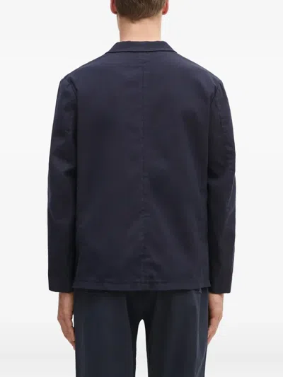 Human Made Heart-patch Button Blazer In Blue