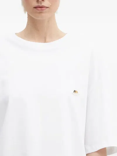 Fiorucci Embroidered-angel T-shirt In White