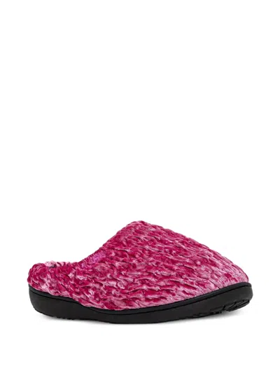 Subu Crushed-velvet Mules In Pink
