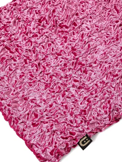 Subu Crushed-velvet Mules In Pink