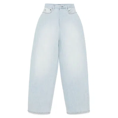 Acne Studios Picko Bonded Denim Baggy Jeans In Blue