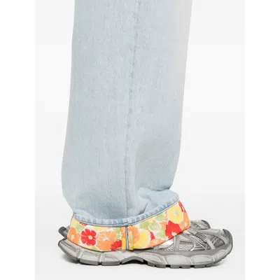 Acne Studios Picko Bonded Denim Baggy Jeans In Blue