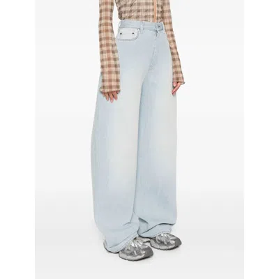 Acne Studios Picko Bonded Denim Baggy Jeans In Blue