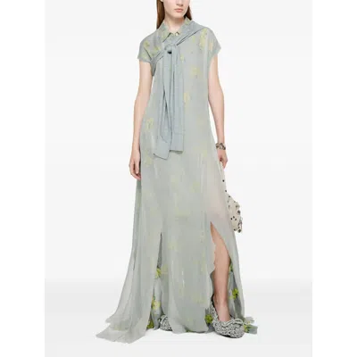 Acne Studios Dranee Long Dress In Gray