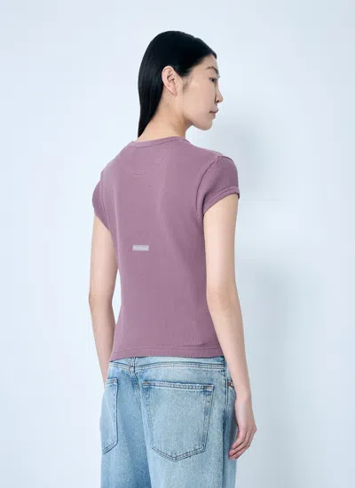Acne Studios Women Thermal T-shirt In Purple
