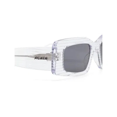 Alaïa Rectangle-frame Sunglasses In Neutral