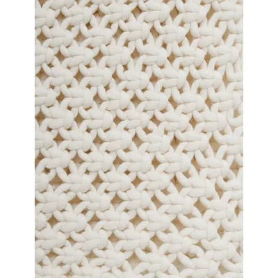 Alaïa Womens Alaia Square Crop Cotton-blend Top In White