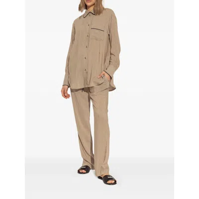 Alexander Mcqueen Open-toe Black Sandals With Metallic Accent In Brown