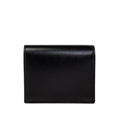 Alexander Mcqueen Logo Snap Button Cardholder Slots In Black