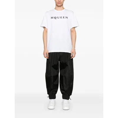 Alexander Mcqueen Logo Cotton T-shirt In White