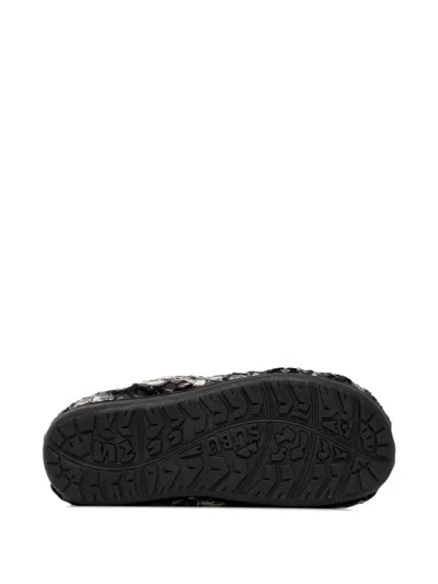 Subu Printed Slippers In Black