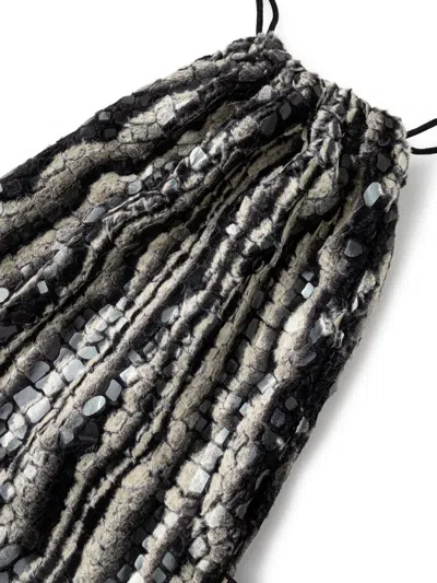 Subu Printed Slippers In Black